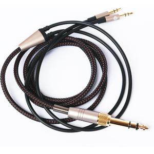 Replacement Audio Upgrade Cable Compatible with Hifiman Sundara, Ananda, Arya, HE400SE, Edition XS, HE4XX Headphones 3.5mm/6.35mm to Dual 3.5mm end 3meters/9.9ft