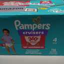 Pampers Diapers - Cruisers 360 - Size 4, 116 Count, Babyproof up to 100% Leakproof Pull-On Diaper