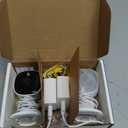 AOQEE 2K Cameras for Home Security-Outdoor/Indoor Camera for Dog/Cat/Pet/Nanny/Baby/Elderly, Color Night Vision, White Light, Siren, 24/7 SD Recordings, Works with Alexa, Plug in (C1-White-2pack-2.4G)