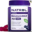 Natrol MelatoninMax, Sleep Gummies for Adults, Blueberry Flavor, 10 mg, 80 Count, Up to an 80 Day Supply (Pack of 12) Best Before 12/2025