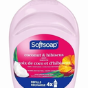 Softsoap Coconut and Hibiscus Moisturizing Liquid Hand Soap, Kitchen and Bathroom Hand Soap, 50 fl oz Refill
