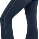 Nirlon Crossover Bootcut Jeggings for Women - Flare Leggings for Women Tummy Control Regular and Plus Size Jeggings (Large, Jeans)