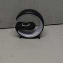 Wireless Speaker Charger Light,LED Bedside Lamp 4-in-1 Alarm Clock,Mood Light,Speaker & Wireless Charger,G-Shaped Atmosphere Lamp RGB Colour Changing Lamp for Bedroom,Birthday Gifts(Black)