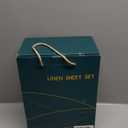 SONORO KATE 100% French Pure Linen Sheets, Extra Deep Pocket up to 18"-24", Breathable and Durable Linen Sheets, Anti-Tear Linen Bed Sheets, Machine Washable - 4 Piece (Natural Linen, King(24" deep))