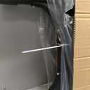 BOCOM 14.5 FT Aluminum Telescoping Ladder, Lightweight Multi-Purpose Collapsible Extension with 2 Triangle Stabilizers, Heavy Duty 330 lbs Max Capacity, Ideal for Home, RV, and Outdoor Work Black