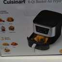 Cuisinart Air Fryer, Large 6-Quart Basket with 4 Cooking Functions to Air Fry, Bake, Roast, and Keep Warm, 3 Presets, PFAS-Free, Dishwasher-Safe Parts, AIR-180, Black & Stainless Steel