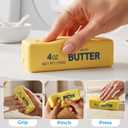 Butter Squishy, Soft Slow Rising Squeeze Toys, Butter Stick Squishy Fidget Toys and Stress Balls Squishies for Office Desk Toys, Party Favors & Birthday Gifts(Golden)