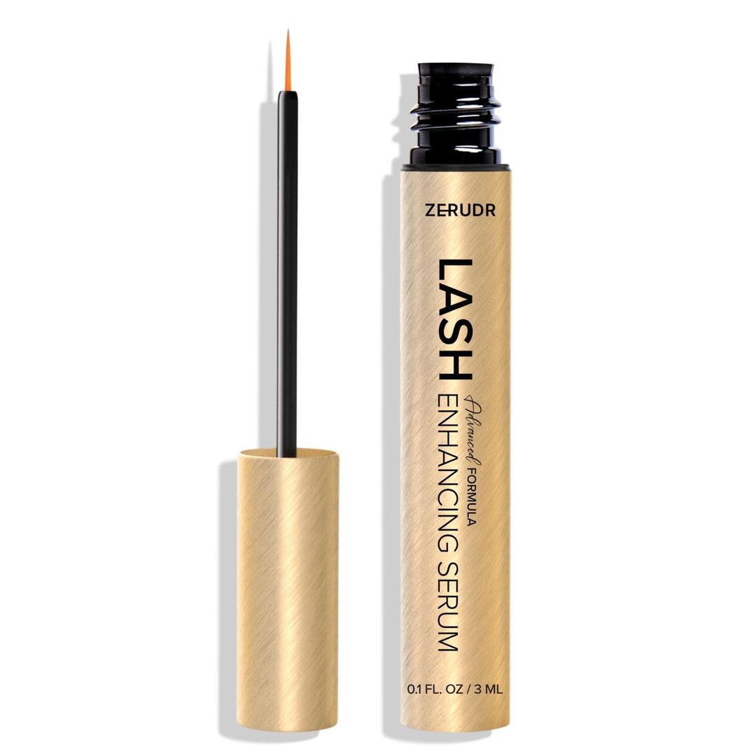Eyelash Growth Serum: Lash Enhancer for Thicker, Longer, Fuller Lashes with Natural Volume, Strength & Nourishment  Advanced Formula (3mL)