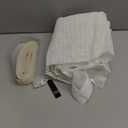 Cat Screen Door, Extra Tall Cat-Proof Mesh Gate, Fit Door Size 32'' x 80'', Anti-Cat Scratch Mesh with Zipper Closure, for Living Room, Kitchen, Bedroom (White) (35.4" W x 83.5" H)