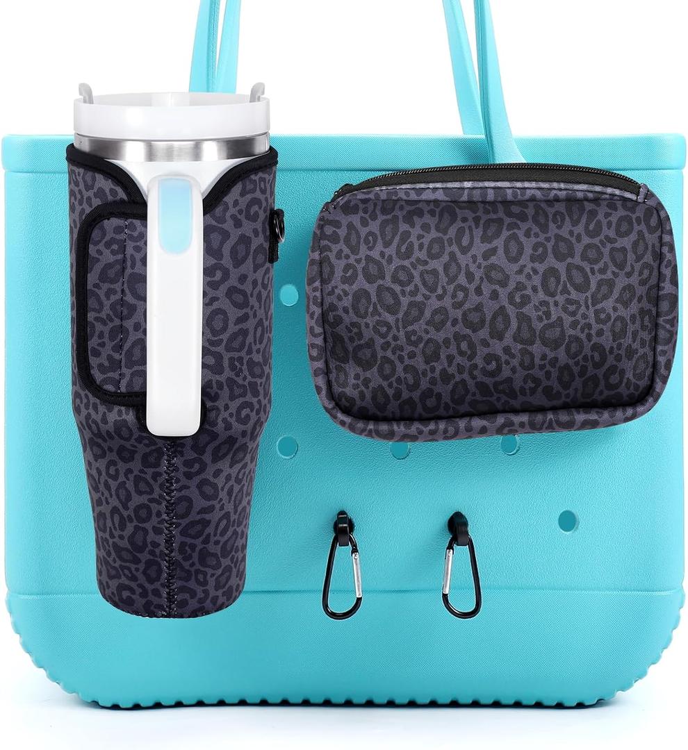 4PCS Organizer Holder for Bogg Bag, Accessories for Bogg Bags, Phone & Cup Holder compatible with Bogg Bag Original, Bag is not included