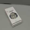 24 Pcs French Lattice Press on Nails Medium Square, ZIFANHU Summer Fake Nails Press ons Nail Tips Glue on Nails Full Cover Acrylic Nail Kit False Nail with Bow Rhinestones Design for Women 4 pack