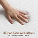 YENING Foam Air Mattress Queen with Built in Pump 18 Inch Tall Queen Size Inflatable Bed Self Inflate Blow up Airbed
