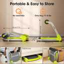 Ab Machine Ab Trainer - Sit Up Exercise Equipment& Core Machine, 4 Level Adjustable Resistance, Foldable Ab Crunch Machine for Home Gym Stomach Workouts