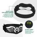 aoFIT 2 Pack Patella Knee Strap Band for Knee Pain Knee Support Patella Stabilizer Braces Tendon Ergonomic Silicone Pad One Size Black(with 2 adjustable straps, one long & one short)