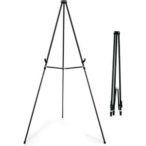Falling in Art 70" Adjustable Aluminum Display Easel Stand, Versatile Tripod Easel for Artistic Presentations Stand, Lightweight and Sturdy for Art Shows, Exhibitions, and Studios, Holds 20 lbs
