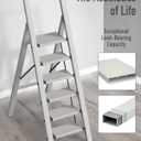 Mayi Plus 6 Step Ladder Foldable, Aluminum, Lightweight Step Stool