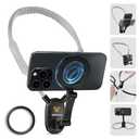 700mm Extended Neck Phone Holder, Hands-Free Magnetic Mount for Vlogging & POV, Longer Than 600mm for Comfort & Wider Angles, Fits MagSafe iPhone Android GoPro etc.