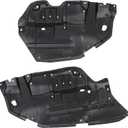 ALMULOO Engine Splash Shield Compatible with 2012 2013 2014 Toyota Camry Set of 2 Driver & Passenger Side Under Cover Guards Replacement for 5144206140 5144106150 TO1228178 TO1228177