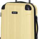 Kenneth Cole REACTION Out of Bounds Lightweight Hardshell 4-Wheel Spinner Luggage, Pale Banana, 20-Inch Carry On