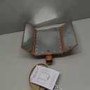 Infitrans Trifold Makeup Mirror Vanity Mirror with Lights,1X 2X 3X Magnification,Touch Control,Adjustable Rotation,Dual Power Supply,Portable Travel Cosmetic Mirror,Birthday Gifts for Women,Teengirls (Rose Gold)