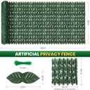 120x60 in Artificial Ivy Privacy Fence Screen, Privacy Fence Panels Faux Greenery Backdrop Ivy Leaf Privacy Fence Decorative Fence Privacy Screen Outdoor for Patio, Balcony, Garden, Backyard