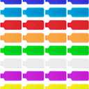 32 PCS Multi-Color Write On Cord Labels, Wire Tags for Electronics, Computers Cable Management and Identification, Assorted Colors, 1.77" x 0.78"