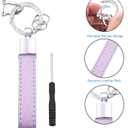 Key Fob Cover with Keychain for 2022 2023 2024 Silverado 1500 for GMC Sierra 1500 2500HD 3500HD Silicone Envision (5-Purple)