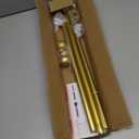 GXOACKJ Curtain Rods for windows 28-78 inch, 5/8 inch Decorative Gold Splicing Heavy Duty Metal Curtain Rod set with Brackets