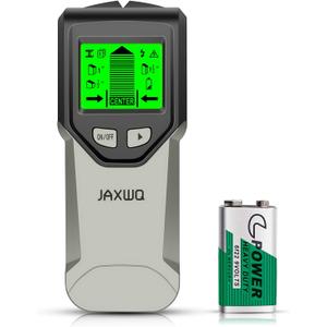 Stud Finder Wall Scanner - 5 in 1 Stud Finder Tool w/Smart Chip and HD LCD Display, Stud Detector Beam Finders for the Center and Edge of Wood AC Wire Metal Studs Joist Pipe (Silver Plate)