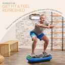 Lifepro Rumblex 4D Curved Vibration Plate Exercise Machine Triple Motor Vibrating Platform Machine with 7 Modes & 60 Speeds Full Body Vibration Plate for Lymphatic Drainage & at Home Workout