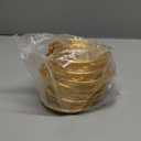 24 Pack 4 Inches Large Loose Leaf Binder Rings Curtain Hooks Rings Shower Hook for Bath Room Curtain Glide Smoothly Round Shower Rings Snap Joint Design (Gold)