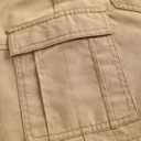 WDIRARA Women's Cargo Skirt Flap Pocket Side High Waist Zipper Fly Bodycon Mini Skirt (S)