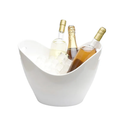 Insulated Ice Bucket for Parties 8L, Large Champagne Bucket for Cocktail Bar, Acrylic Ice Tub White