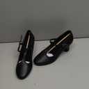 ARCLIBER Character Shoes for Women PU Leather T Strap 2.3" Dance Heels for Ballroom Salsa Tango, Size: 6.5