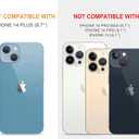 CCFUNCASE Compatible with iPhone 14 Plus Case Clear Cute for Women - Rugged Phone Cases Funda Protector Cover Skin (White Planets Galaxy Universe)