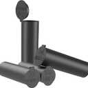 Coin Storage Tubes Set,50 Coins per Tube, Durable Plastic ，Dimes, Black ，a Box 25pcs, 2.8x0.86inch