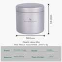 Boundless Voyage Titanium Small Tin Can Box Canister Tea Tins Coffee Tins Food Storage Container for Tea,Coffee, Herb, Candy, Chocolate, Sugar, Spices, Beans