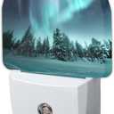 Aurora Forest Night Light - LED Wall Sconce for Bedroom, Bathroom, Hallway, Plug in Decorative Lighting, Gift Ready LED Wall Lamp for Women