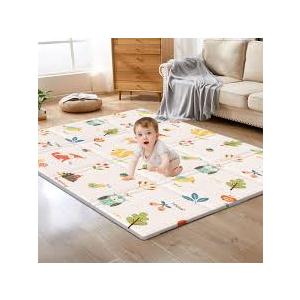 XVISHX Baby Play Mat, 71 x 59 Inch Play Mat Perfect for Use Baby Playpen, Foldable Baby Foam Playmat for Floor, Portable Waterproof Activity PlayMats for Babies, Infants and Toddlers