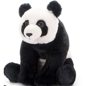 The Petting Zoo Panda Stuffed Animal Plushie, Gifts for Kids, Earth Keeperz Wildlife Animals, Zoologee Black Panda Plush Toy, 2 fit
