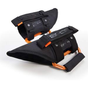 Metal Grab Handles for Jeep Wrangler 4xe, JL, JT, JK, Sport, Sahara, Rubicon and Gladiator 4DR/2DR 2007-2023 GP Grip PRO by GPCA, Foldable Patented, 2 Pack, Grabber Orange (Front / Rear Handles)