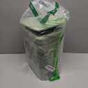 rejomiik Small Bathroom Garbage Can with Lid Slim Soft Close Garbage Can Step Wastebasket Container Garbage Bin for Office Bedroom Kitchen Living Room (1.9 Gallon Light Green)