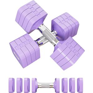 15LB 20LB 40LB 50LB Adjustable Dumbbell Set Free Weights Dumbbells Set for Women Men Hand Weights Sets Adjust Dumbbell Weight Sets for Home Gym Exercise Workout Strength Training Equipments (Purple) 15LB 20LB 40LB 50LB Adjustable Dumbbell Set Free Weights Dumbbells Set for Women Men Hand Weights Sets Adjust Dumbbell Weight Sets for Home Gym Exercise Workout Strength Training Equipments (Purple)