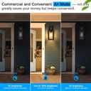 2-Pack Motion Sensor Outdoor Wall Lights, Upgraded Dusk to Dawn Exterior Wall Sconces Lanterns with Seeded Glass, Porch Light Fixtures Outside Lights for House Front Door Entryway Garage, Black