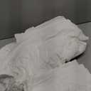 DAUAOTO Duvet Cover Set Full Size -1 Duvet Cover 82"X86" + 2 Shams, Ivory Washed Cotton Bedding Set