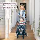 Retractable Baby Gate for Stairs, 55" Wide Mesh Dog Gate Indoor, 34" Tall Child Gate for Doorways, Hallways, Deck, Indoor Outdoor Pet Baby Safety Essentials for Home, Beige