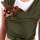 Cat Sling Carrier for Small Pets Anti-Anxiety Cat Sling, Kitten Pouch Pet Sling in Gray Black Blue Green Pink Yellow (Green, Standard)