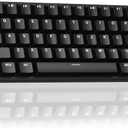 Aula MINI60 HE Wireless Gaming Keyboard 60%,Hall Effect Rapid Trigger Magnetic Keyboard,8000Hz Polling,Tri-Mode(BT5.0/2.4GHz/USB-C),Hot Swappable Compact Mechanical Keyboard for Gamer(Black)