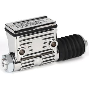 Rear Brake Master Cylinder for Harley Sportster XL 883 1100 1200 1987-2003, Chrome 3/4" Bore Foot Pedal Pump, Replacement for HD# 4245387 & 4245687C