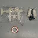 7345388 Water Softener Bypass Valve Assembly-3/4" Standard Replacement Kit with Adapters, O-Rings & Clips, Compatible with Whirlpool, Kenmore, GE, Morton, NorthStar, EcoWater, EcoPure